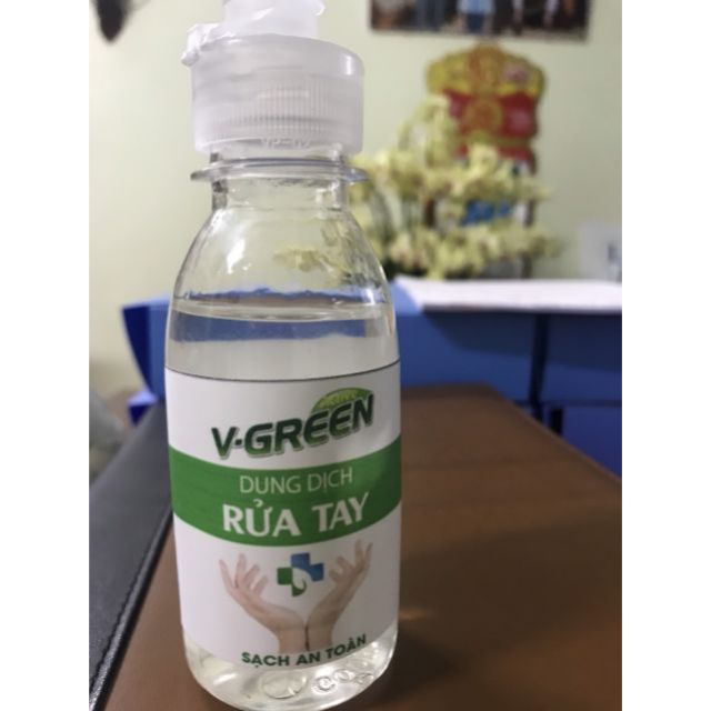Nước rửa tay khô hữu cơ kháng khuẩn V-Green