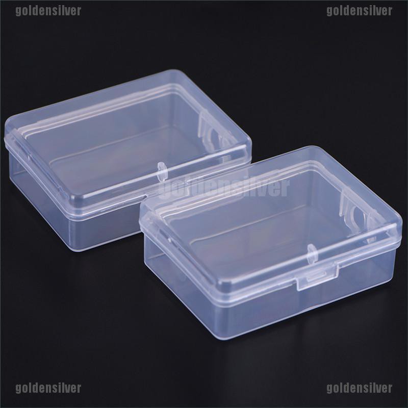 Set 2 Hộp Nhựa Trong Suốt Hình Vuông Đa Năng