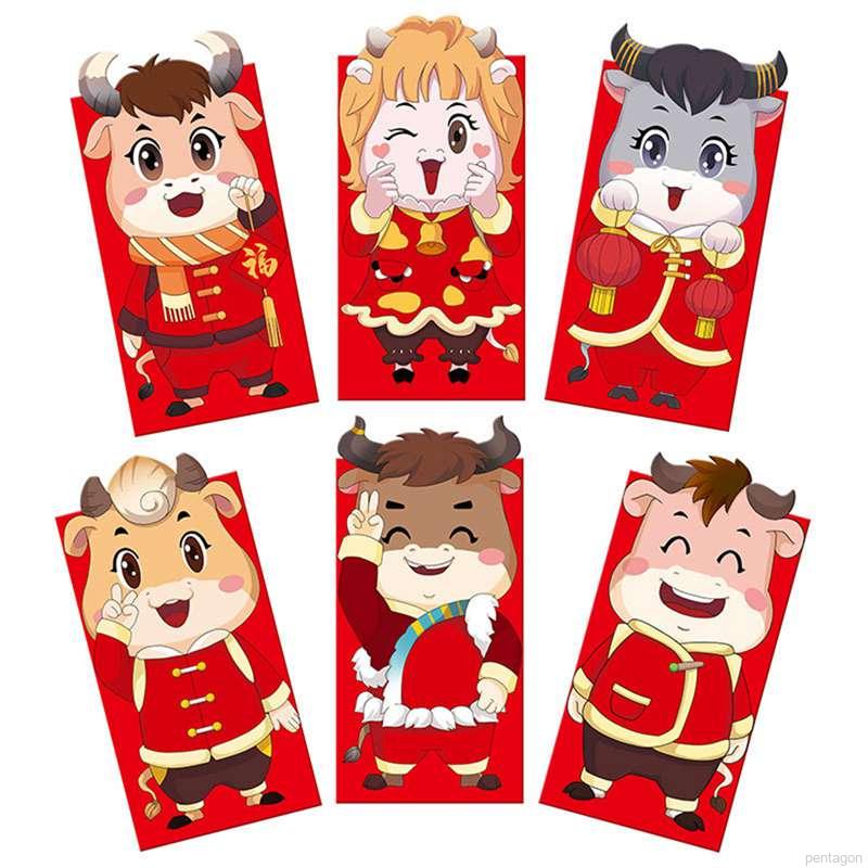 Set 6 Bao Lì Xì Chúc Mừng Năm Mới