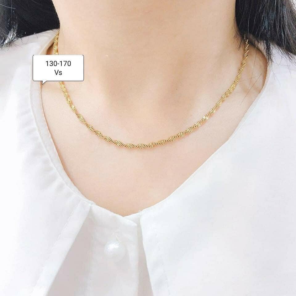 Dây chuyền xoắn, có giấy của tiệm vàng