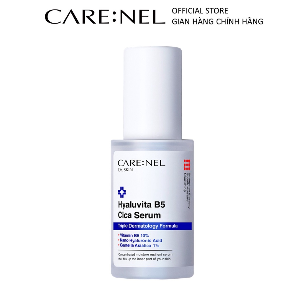 Tinh chất rau má vitamin b5 mờ thâm làm dịu và trắng sáng da Care:Nel Hyaluvita B5 Cica Serum 30ml