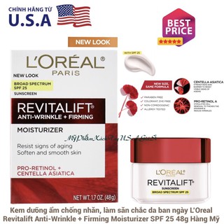 Kem dưỡng ẩm chống nhăn, làm săn chắc da ban ngày Revitalift Anti-Wrinkle + Firming Moisturizer SPF 25