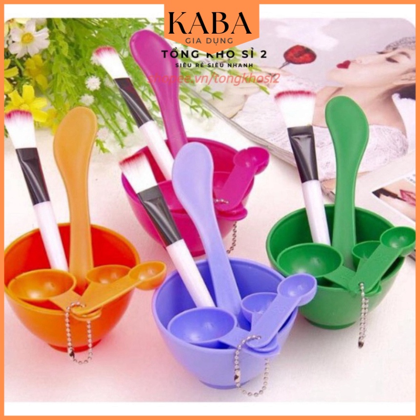 Bộ dụng cụ trộn đắp mặt nạ 4 in 1 KABA