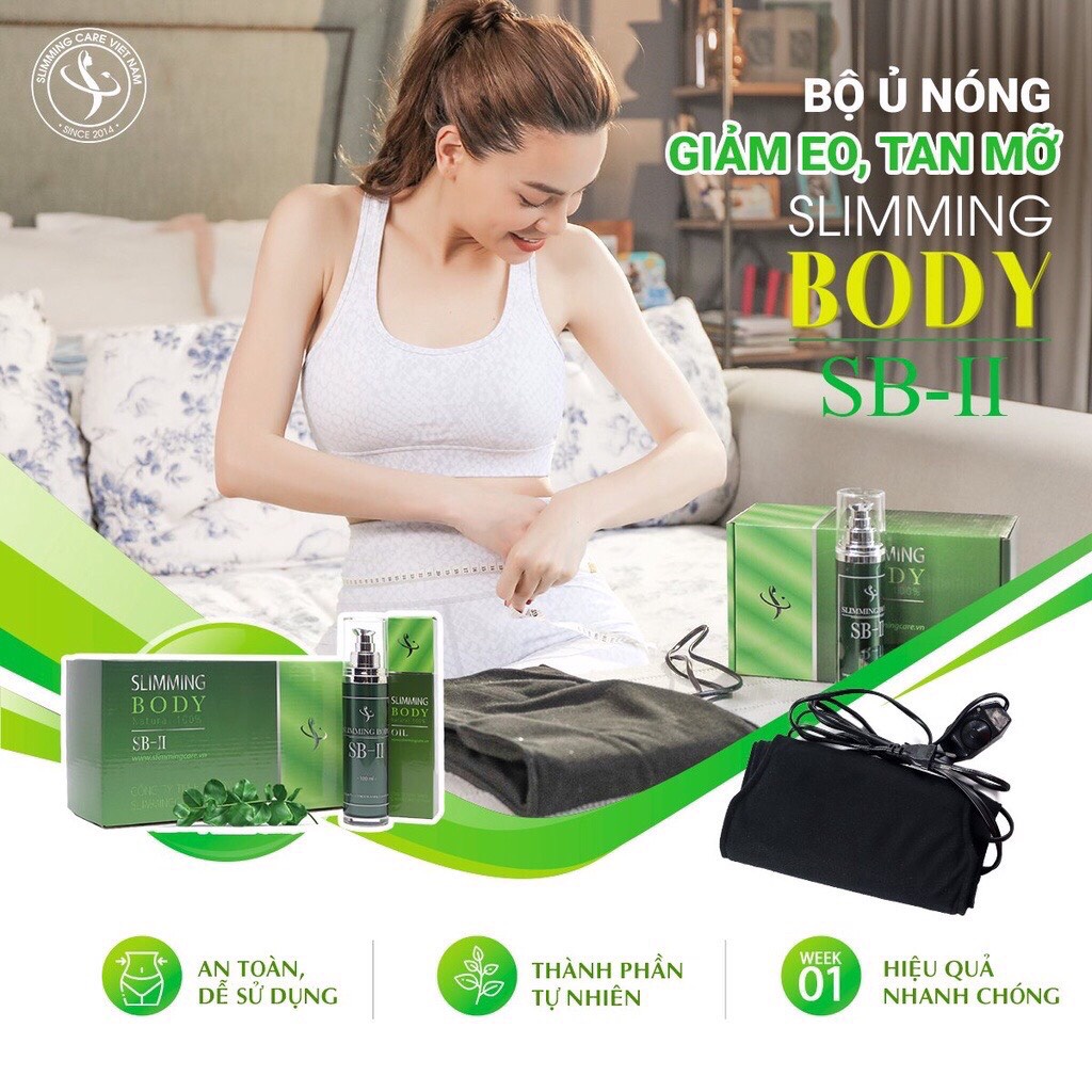 [Freeship+Qùa] Bộ Ủ Nóng Slimming Body SB-II Bản Cải Tiến, Tan Mỡ, Giảm Eo Hiệu Qủa