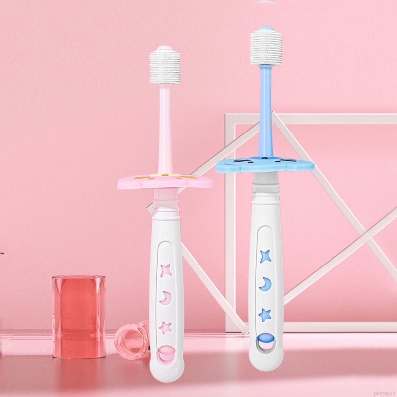 Bàn chải đánh răng Nano siêu mềm xoay 360 độ cho bé tập vệ sinh cá nhân