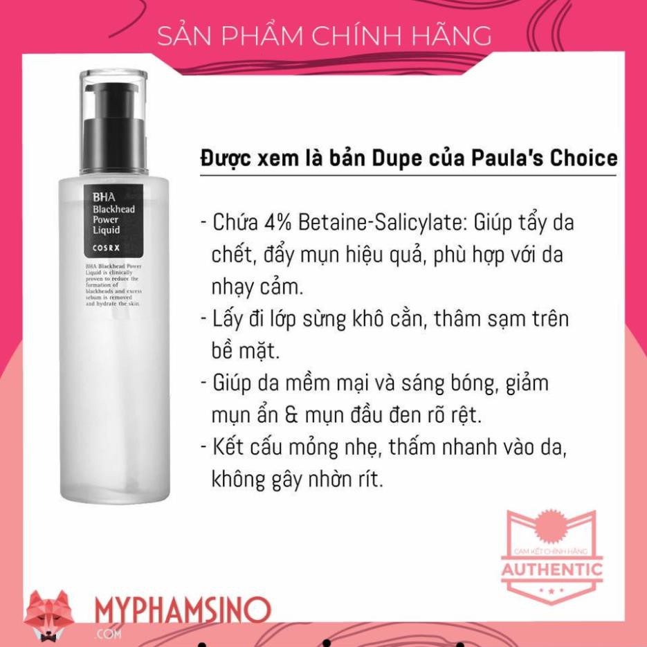 [CHÍNH HÃNG] Tẩy Da Chết COSRX BHA Blackhead Power Liquid