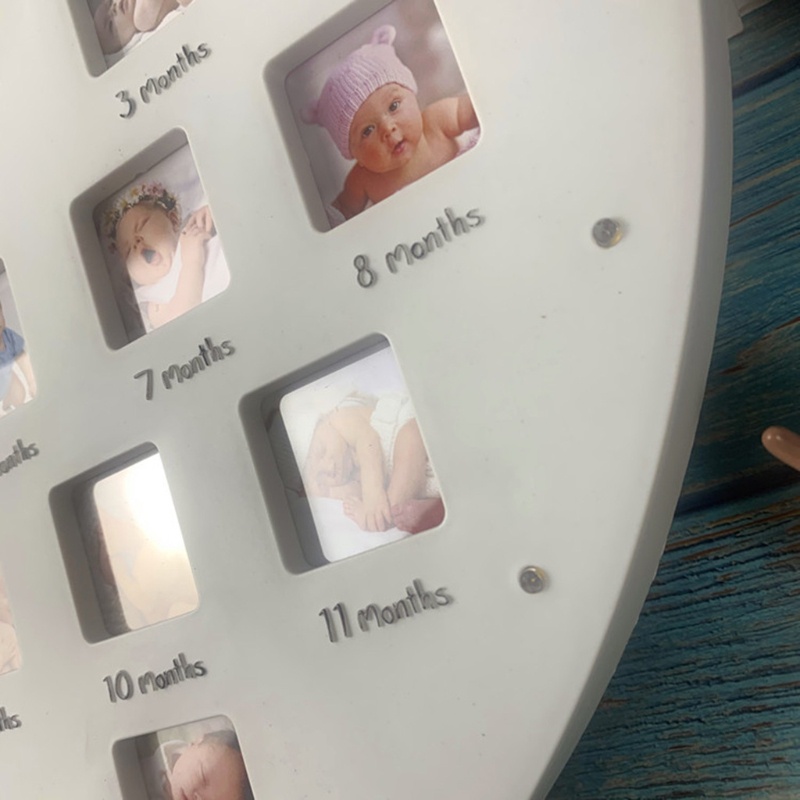 Khung Ảnh Kỷ Niệm Năm Đầu Tiên Có Đèn Cho Bé 0-12 Tháng Tuổi