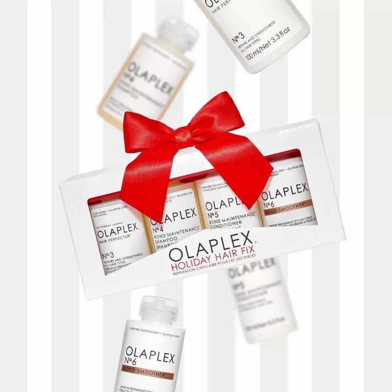 [Olaplex, hàng Mỹ] SET DƯỠNG, PHỤC HỒI TÓC CHUYÊN NGHIỆP OLAPLEX HOLIDAY HAIR FIX