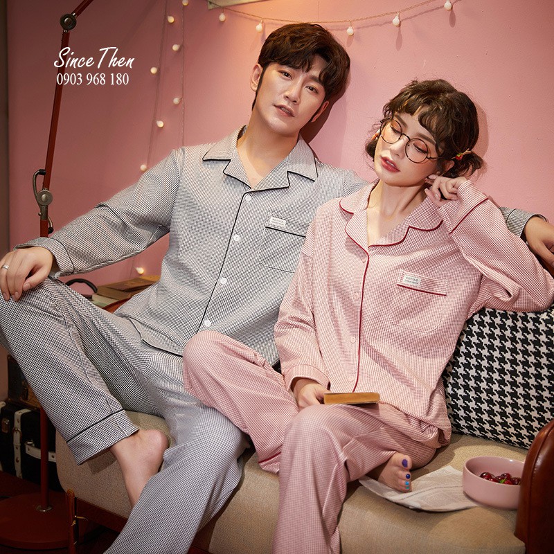 Đồ ngủ đôi nam nữ mặc nhà cho vợ chồng mới cướ, Pyjama dài tay nam nữ đẹp - Since Then