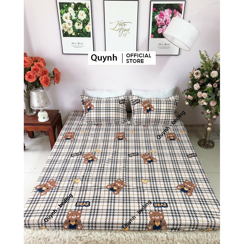 Bộ ga gối Quynhbedding chất liệu cotton loại 1 mẫu mã đa dạng đủ loại kích thước