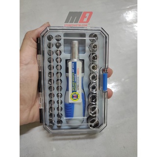 K0027a bộ tuýp và đầu vít 36 chi tiết c-mart