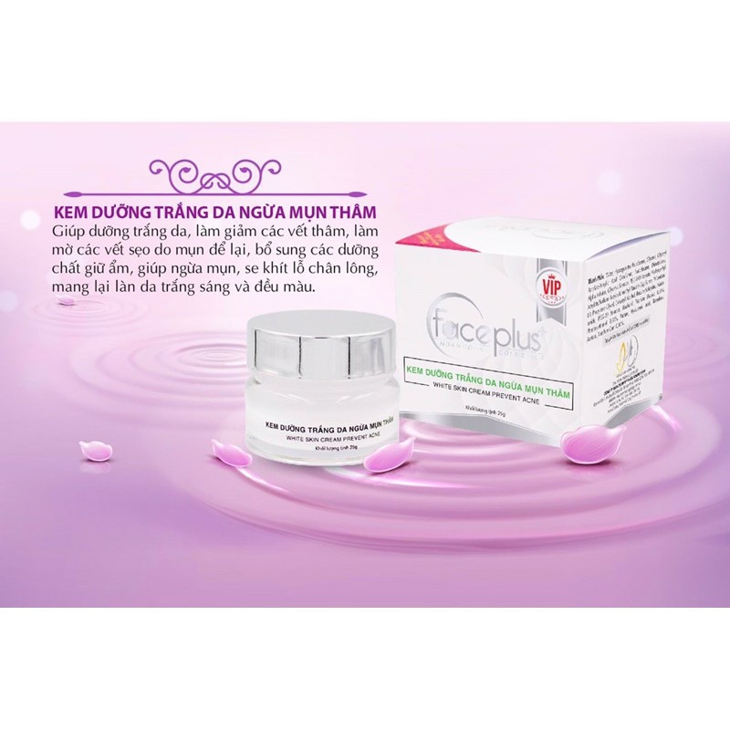 KEM DƯỠNG TRẮNG DA NGỪA MỤN THÂM FACE PLUS 25g