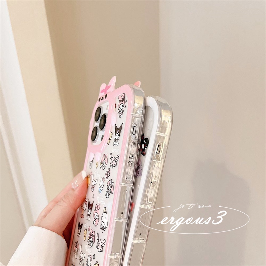 Ốp Điện Thoại Mềm In Hoạt Hình Kuromi Cho iPhone 14 13 12 11 Pro Max SE2020 X XR Xs Max 7 8 6 6s Plus