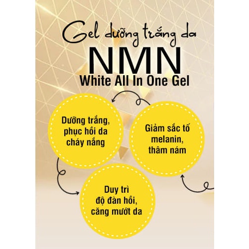 Kem dưỡng trắng da chống lão hoá NMN White All In One Gel 245g- Út store