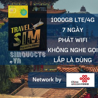 Sim Du Lịch Trung Quốc Internet Tốc độ 4G Trong 7 Ngày Không Chặn Facebook Google