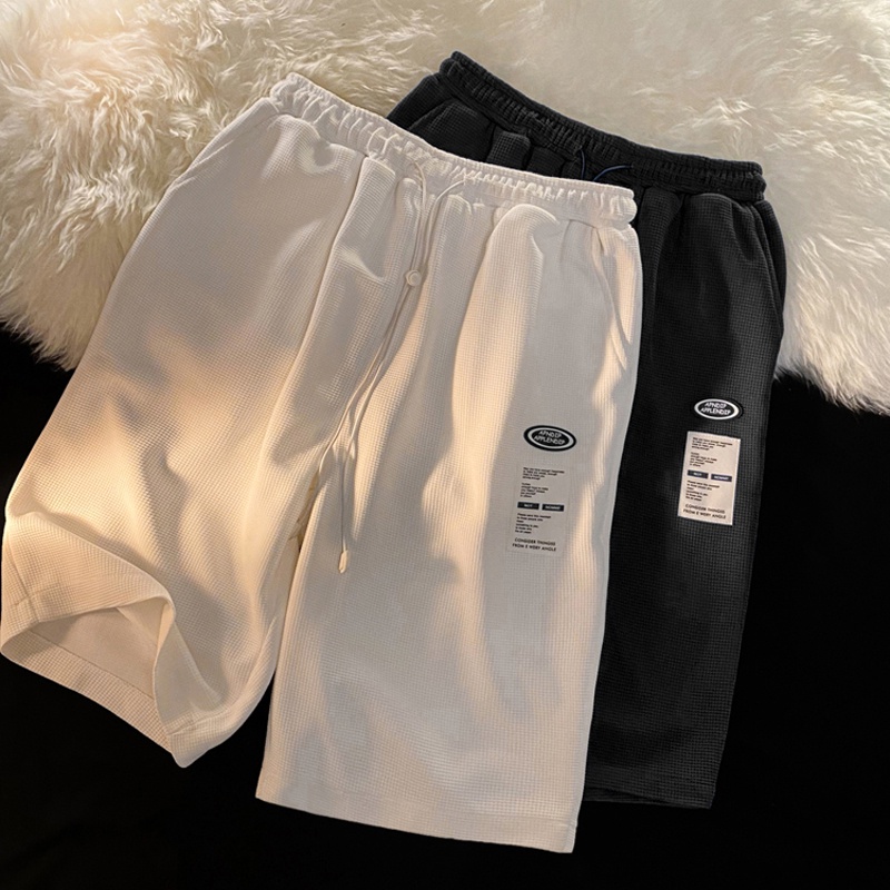 Quần short Unisex, Quần đùi chất tổ ong mặc thoáng mát, Nam nữ đều mặc được | BigBuy360 - bigbuy360.vn