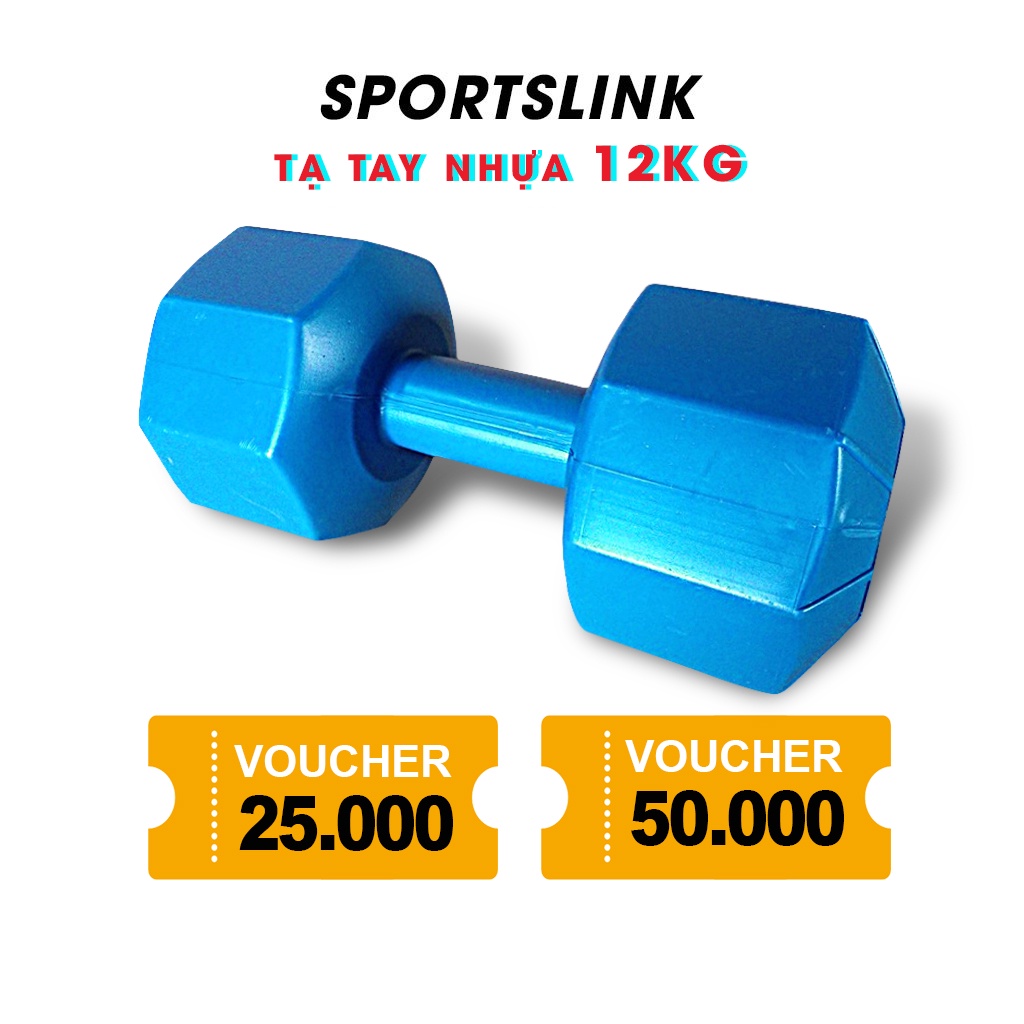 Tạ tay nhựa vn 12kg Sportslink ttn12