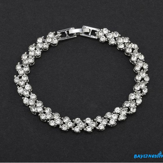 Vòng Tay Mạ Vàng Bạc Đính Đá Nhân Tạo Thời Trang