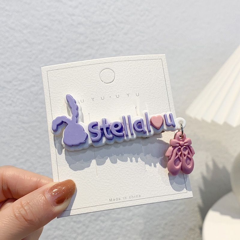 Kẹp Tóc Thiết Kế Kiểu Chữ Cái Dễ Thương Phong Cách Nhật Hàn Cho Bé Gái