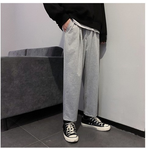 Quần jogger nam, nữ ống rộng, thun nỉ ống suông baggy phong cách unisex, vải co giãn tốt chuẩn form hàn quốc