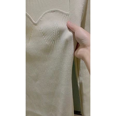 Váy Len Body Cổ vuông Mẫu Mới 2021 Nữ Hàng Quảng Châu loại đẹp | BigBuy360 - bigbuy360.vn