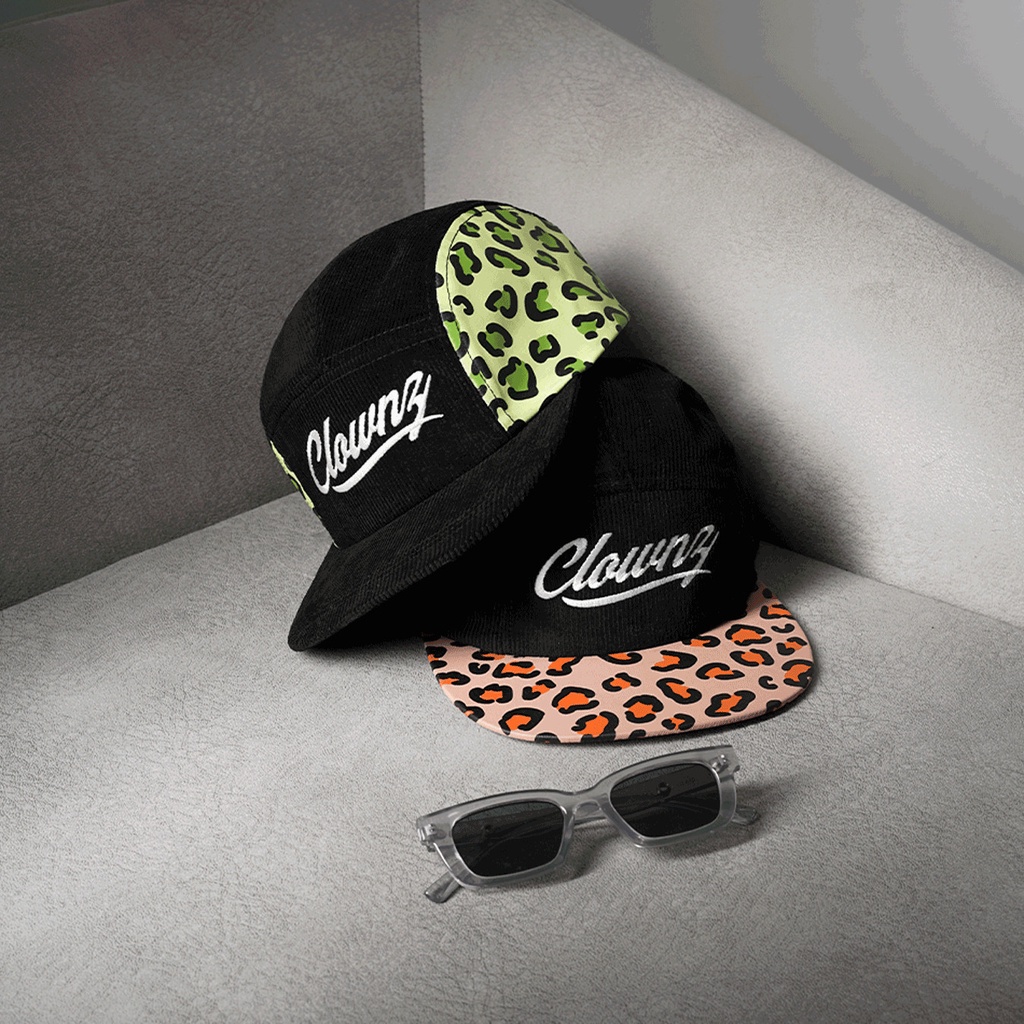 Mũ lưỡi trai local brand unisex ClownZ Leopard Corduroy Cap, nón thể thao thời trang freestyle