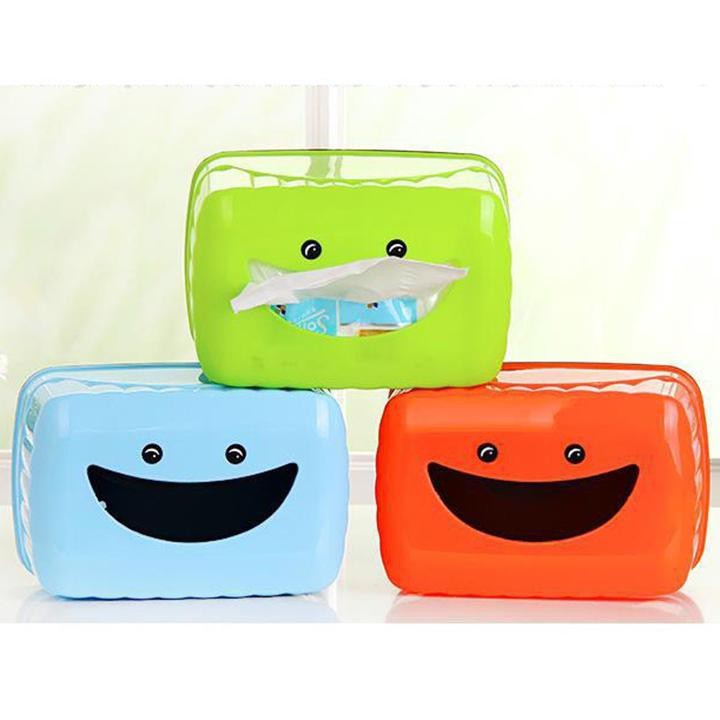 HỘP ĐỰNG KHĂN GIẤY HÌNH MẶT CƯỜI
