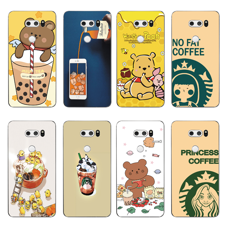 STARBUCKS ốp lưng Lg G2 G3 G4 G5 G6 G7 In Hình Gấu Xinh Xắn