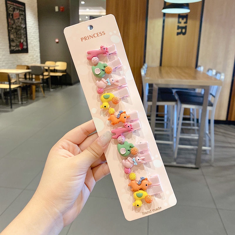 Set 10 Kẹp Tóc Hình Hoa Cúc Dễ Thương Cho Bé Gái