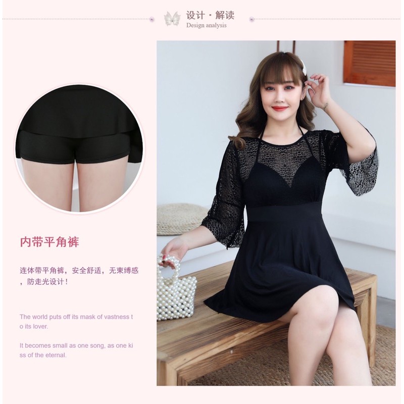 Bikini Bigsize (45-83kg) hàng sẵn đen | BigBuy360 - bigbuy360.vn