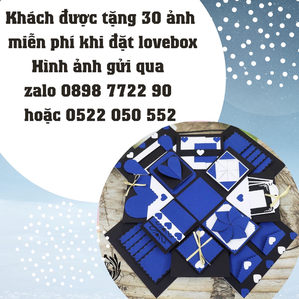 [ FREE SHIP] Hộp quà love box H16