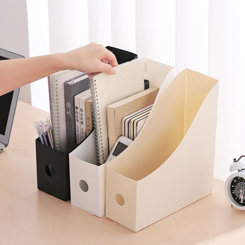 kiss Office Document File Storage Box Folding Desktop Organizer Multi-functional Books Pencil Sundries Storage Rack Stationery