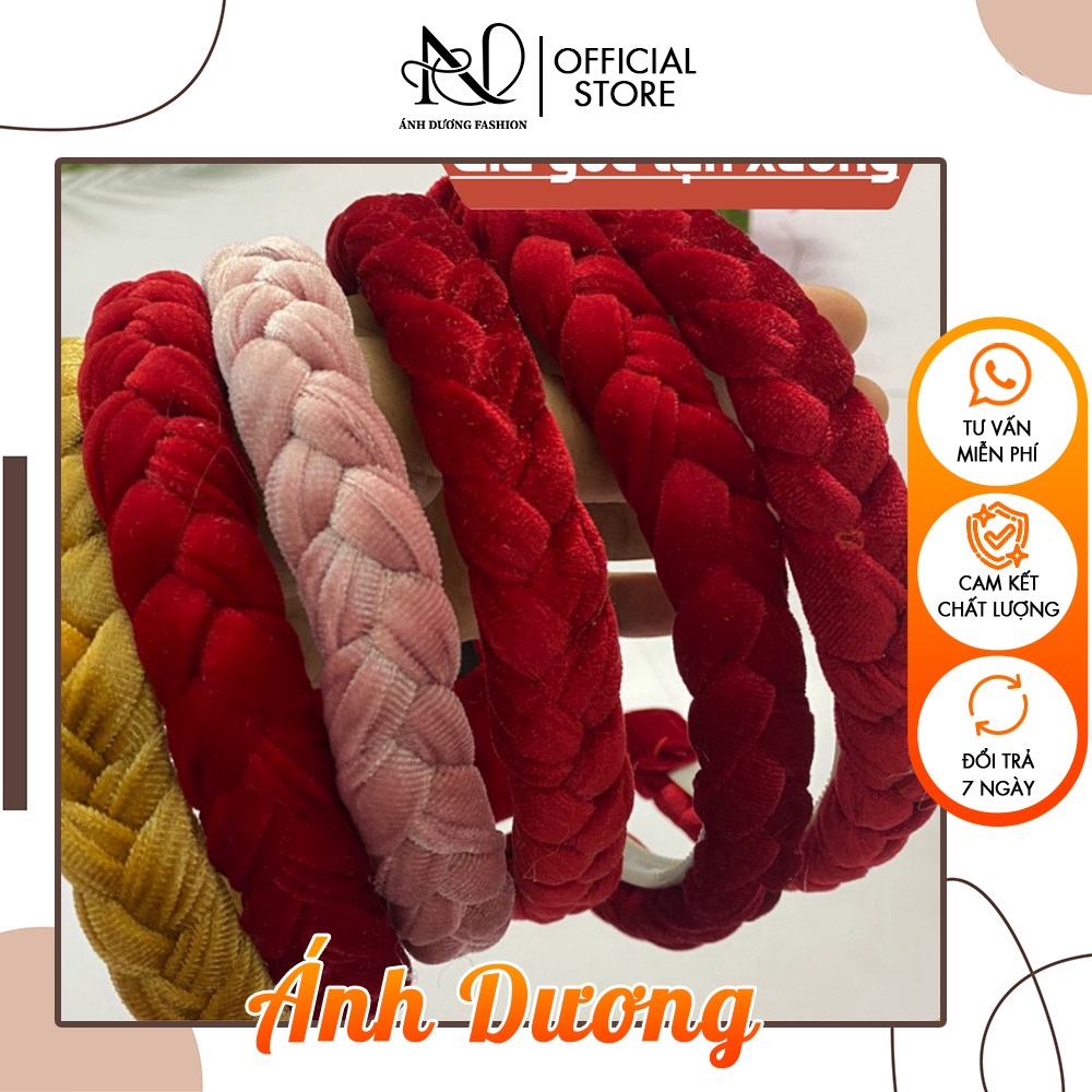 Bờm Cài Tóc Dễ Thương Cho Bé Chất Liệu Nhung Sang Chảnh Mấn Mẹp Cho Bé - AD056