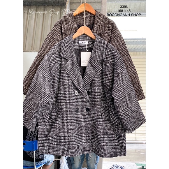 Áo Dạ Dày Caro vintage form to #618 1681145 hàng quảng châu