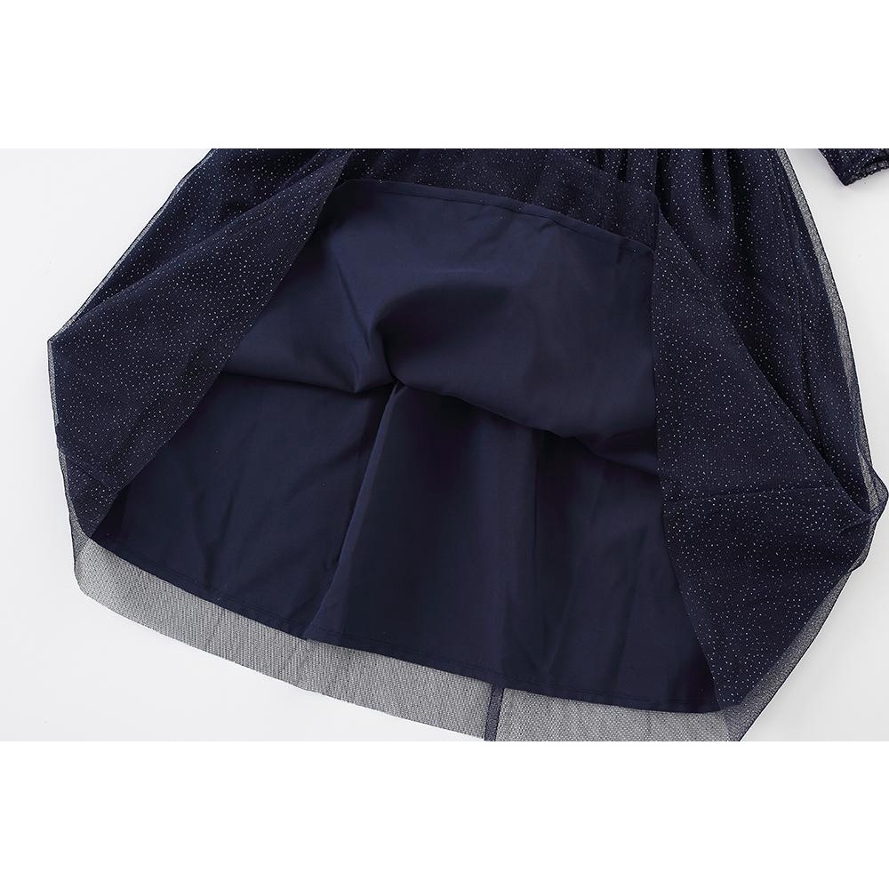 Váy nhũ xanh tay bồng H&M