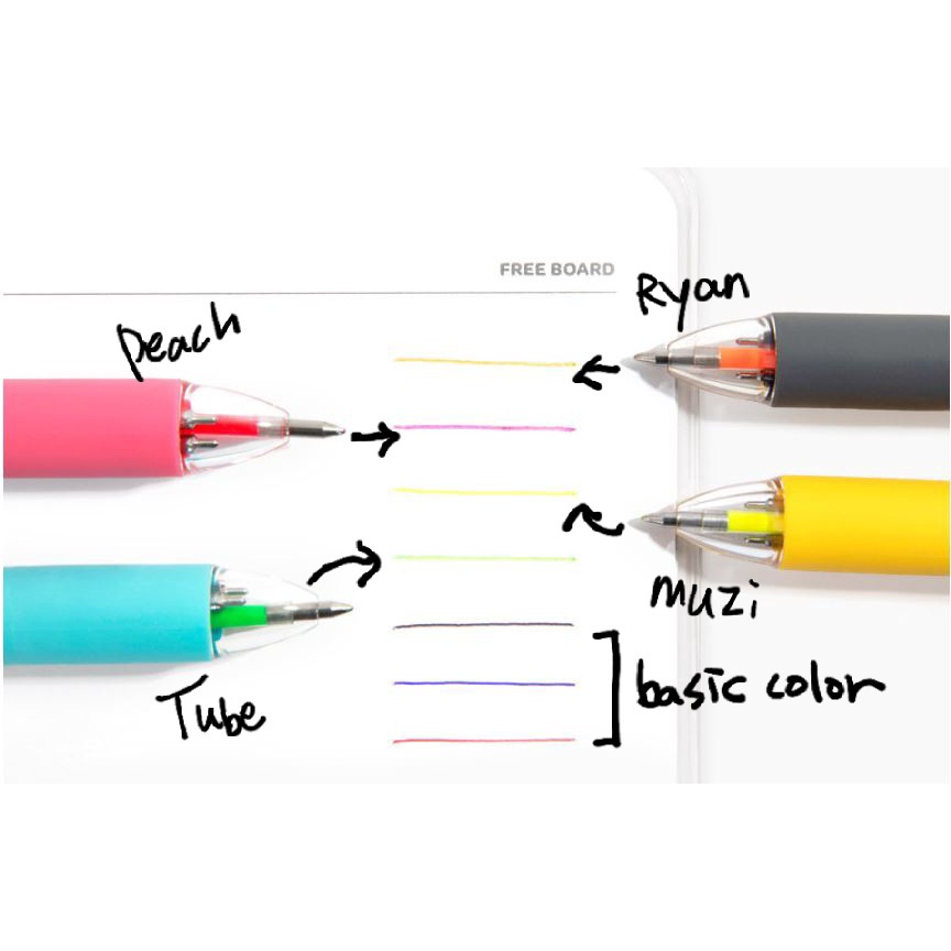 Kakao friends multi 4color ball-point pen