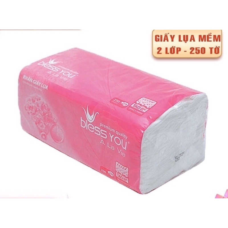 Khăn giấy lụa dạng rút Bless you, Silkwell, Vinmart Home