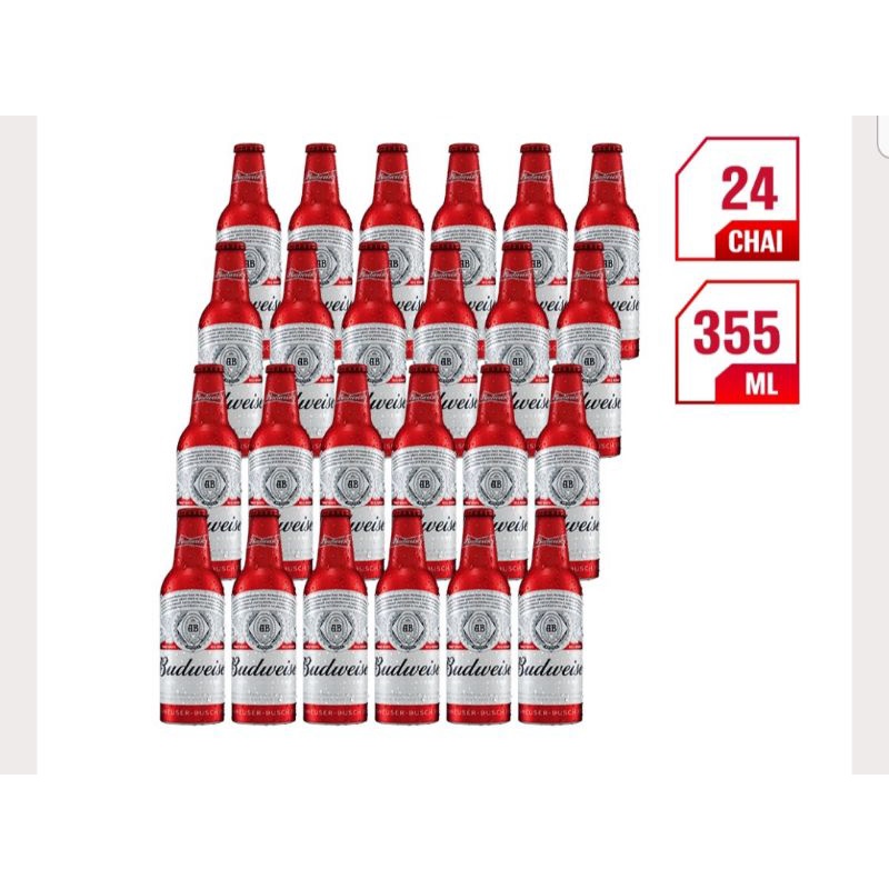 bia budweiser chai nhôm
