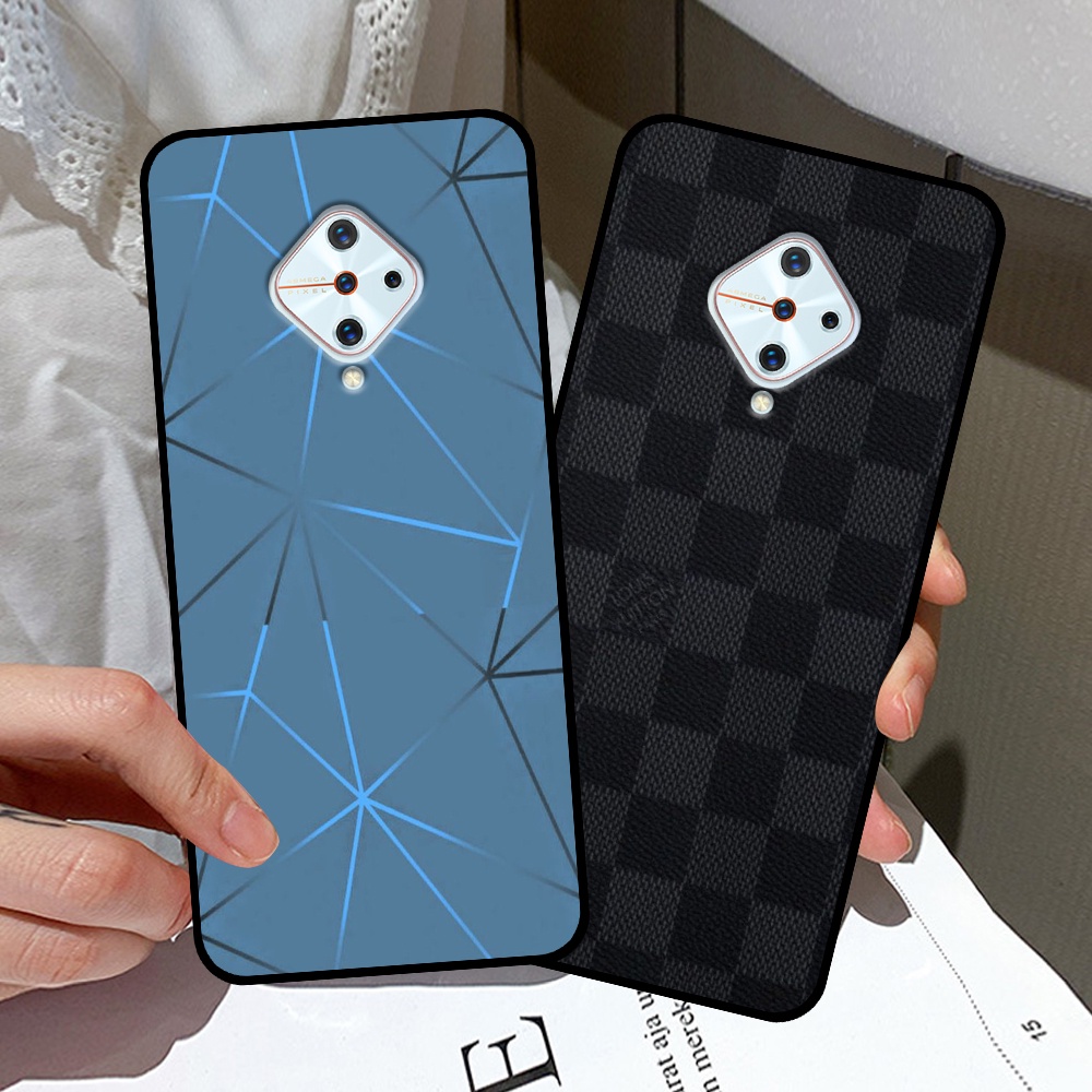 Ốp Vivo S1 / S1 Pro in hình thương hiệu LV, họa tiết xanh bạc siêu đẹp