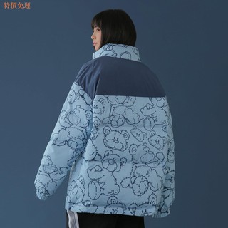 Áo Khoác Hoodie Dáng Rộng Dày Dặn In Hình Gấu Kiểu Nhật Bản Thời Trang 2020 Cho Nữ