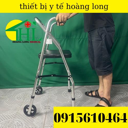 Khung Tập Đi Cho Người Già Có Ghế Ngồi Lucass W9