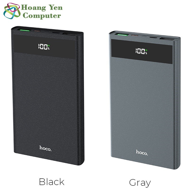 Sạc Dự Phòng Hoco J49 Jewel 10000Mah (Sạc Nhanh QC3.0, PD 18W) 2 Cổng Sạc Vào, 3 Cổng Sạc Ra, Màn Hình Led