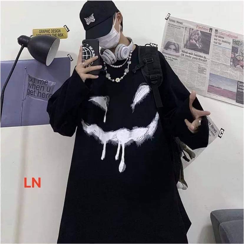 Áo tay xuông mặt ma hót hít