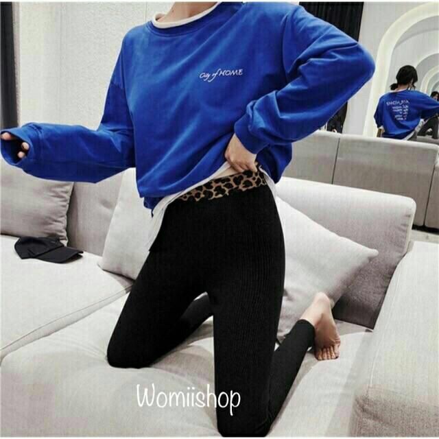 Quần legging tăm cạp da báo | BigBuy360 - bigbuy360.vn