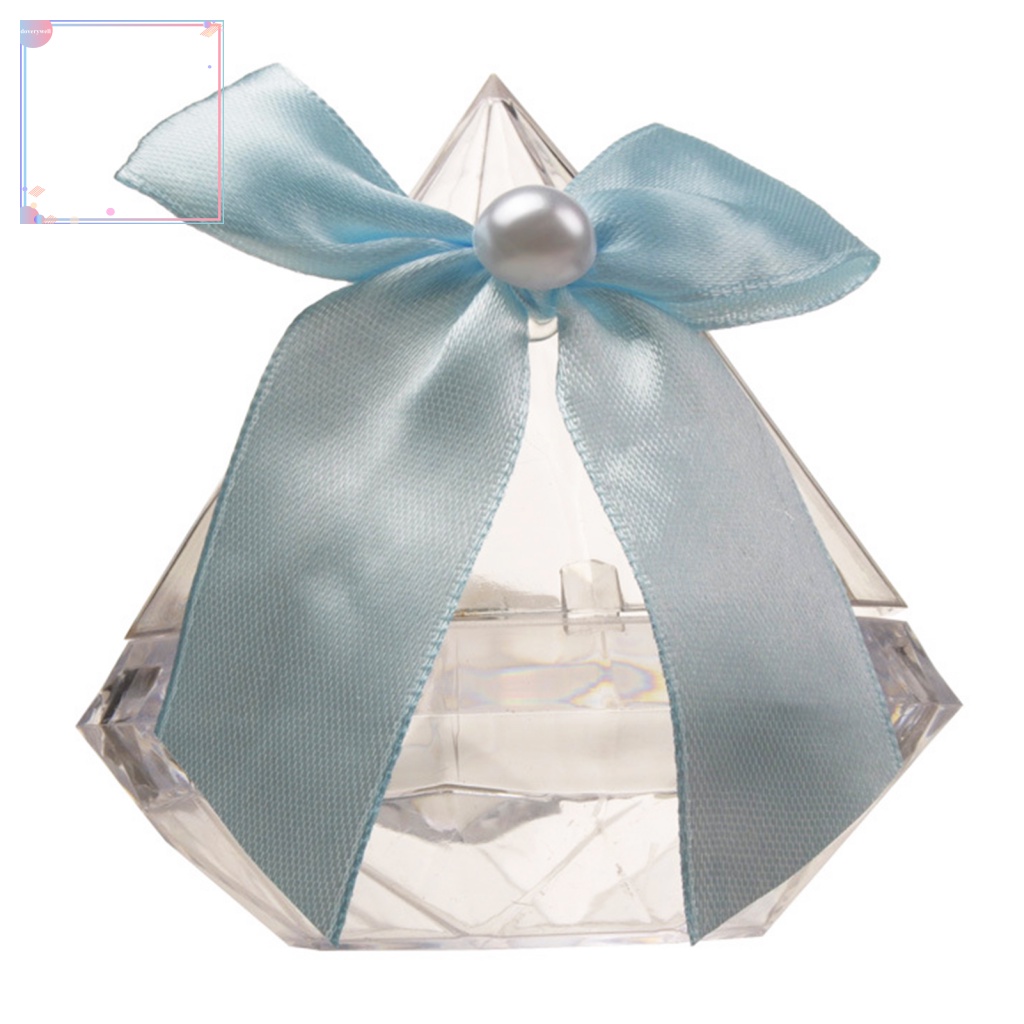 Hộp Đựng Kẹo Hình Viên Kim Cương Độc Đáo Trang Trí Tiệc Cưới DIY