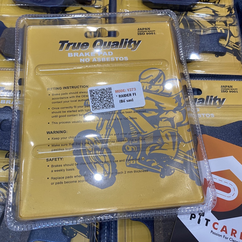 (Má Phanh) Bố Thắng Sau Raider Fi True Quality V273