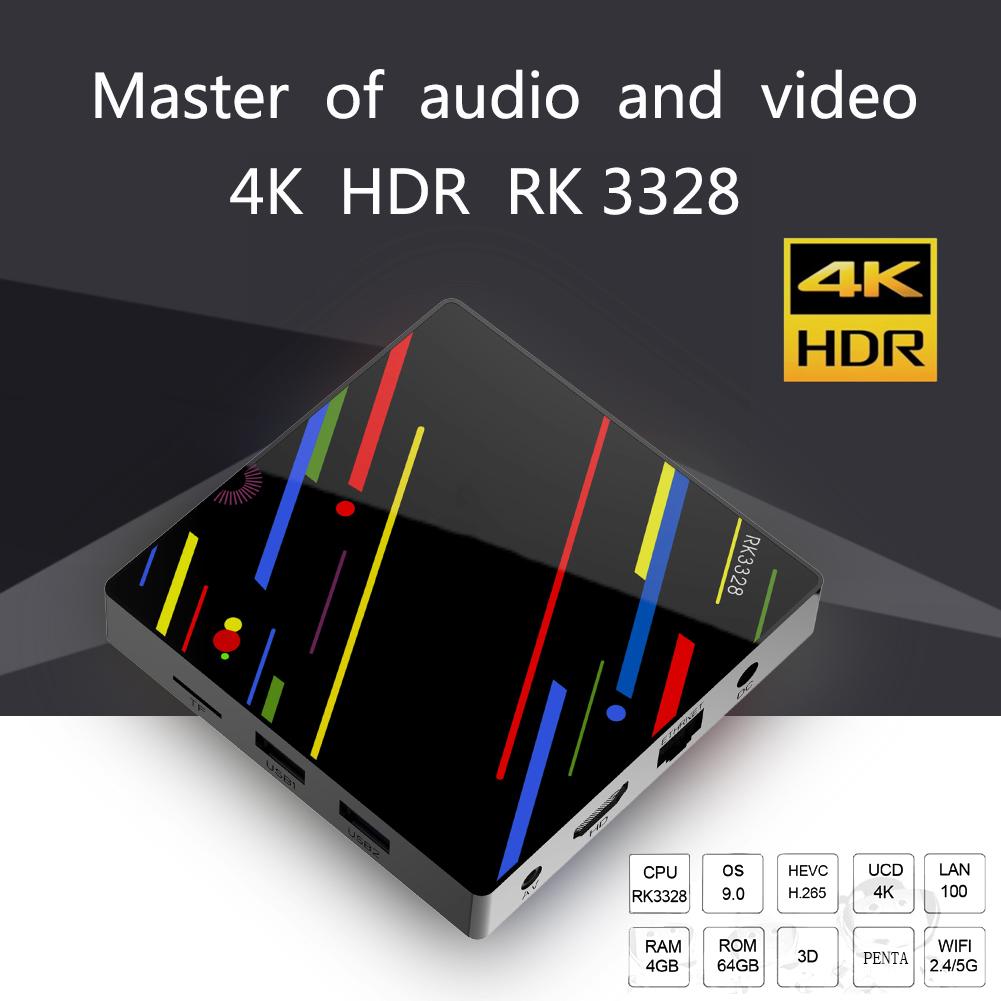 H96 Max + Android 9.0 TV Box RK3328 Quad Core 4GB RAM + 64GB ROM 4K Media Player