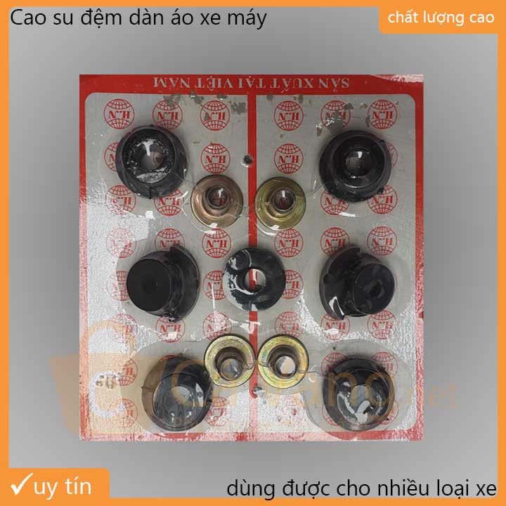 Bộ cao su đệm dàn áo xe máy Dream II, Thái, Việt, loại tốt như Zin