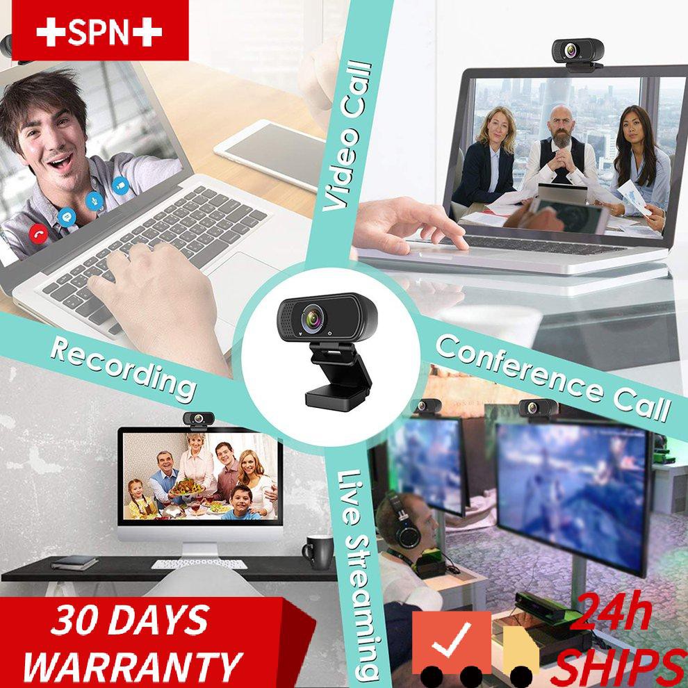 Webcam 1080p Kèm Giá Đỡ Bảo Vệ Chuyên Dụng Cho Pc Laptop | BigBuy360 - bigbuy360.vn