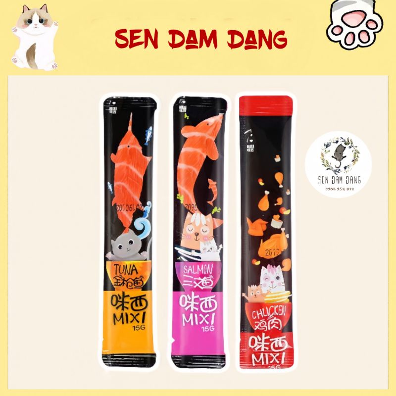 🐱 Súp Thưởng Mixi Cao Cấp Cho Mèo - 15G